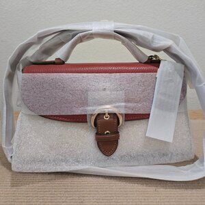 COACH C8161 - KLEO TOP HANDLE IN COLORBLOCK IM/RED SAND MULTI